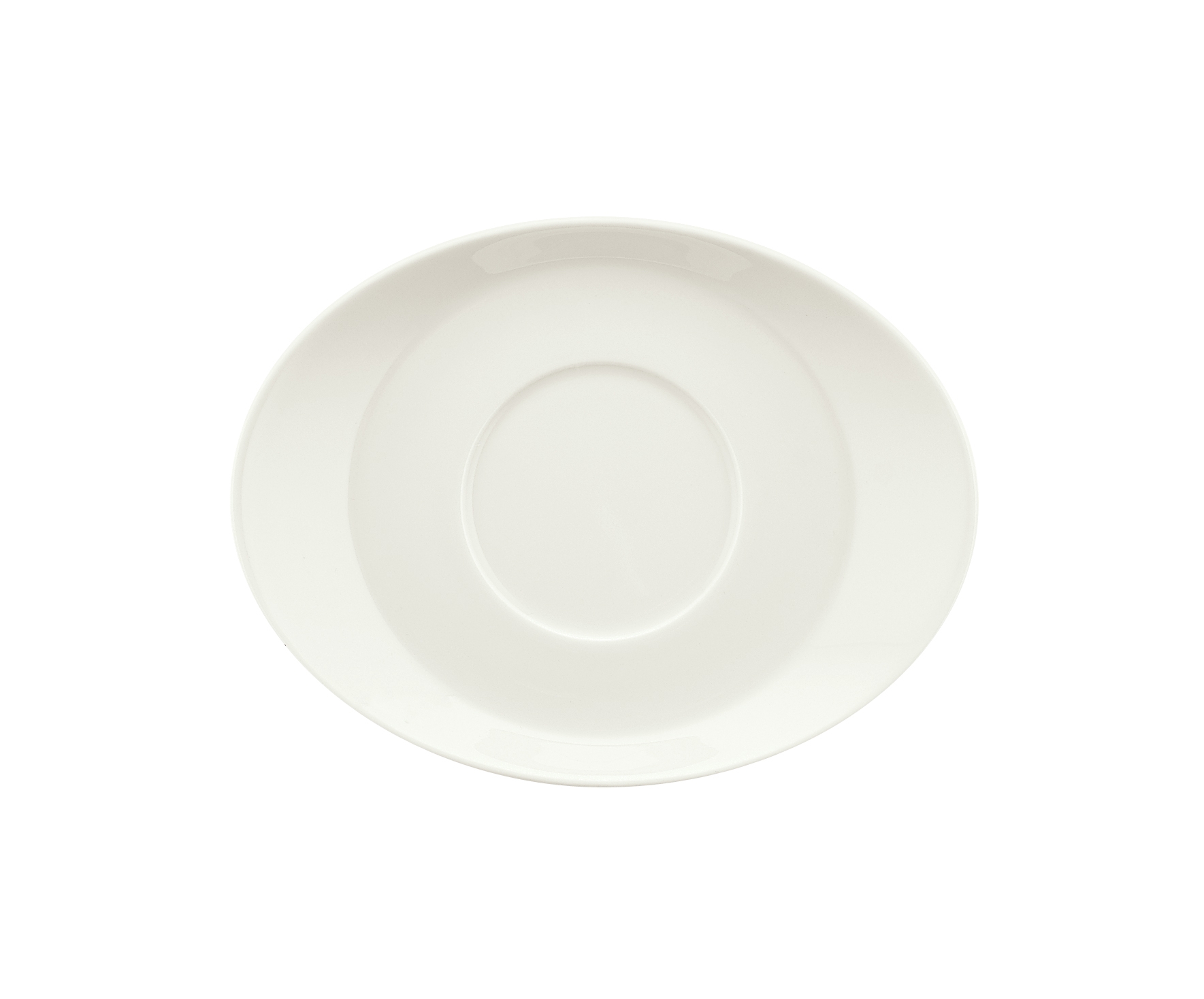 Schonwald Signature Oval Saucer, 6 7/8 x 5 1/4 -- 12 per case.