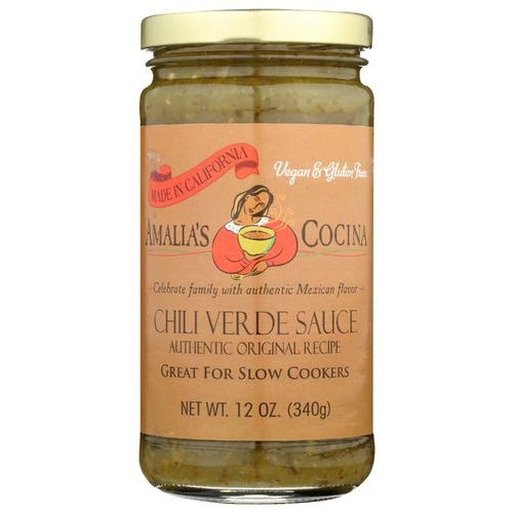 Amalias Cocina Chili Verde Sauce, 12 Ounce -- 12 per case