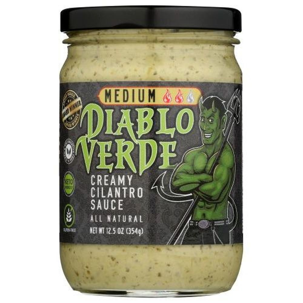 Diablo Verde Medium Creamy Cilantro Sauce, 12.5 Ounce -- 6 per case