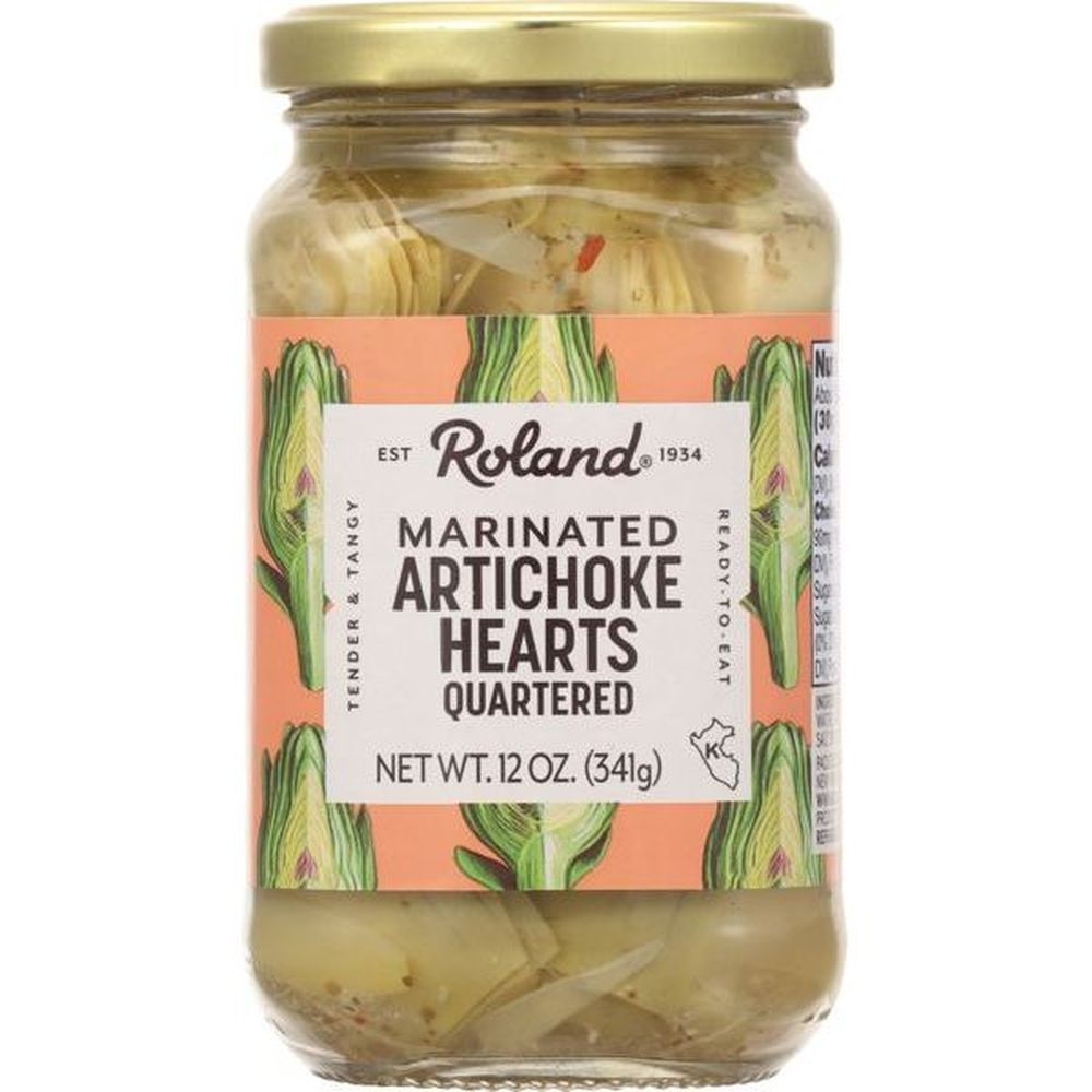 Roland Marinated Quartered Artichoke Hearts, 12 Ounce -- 12 per case
