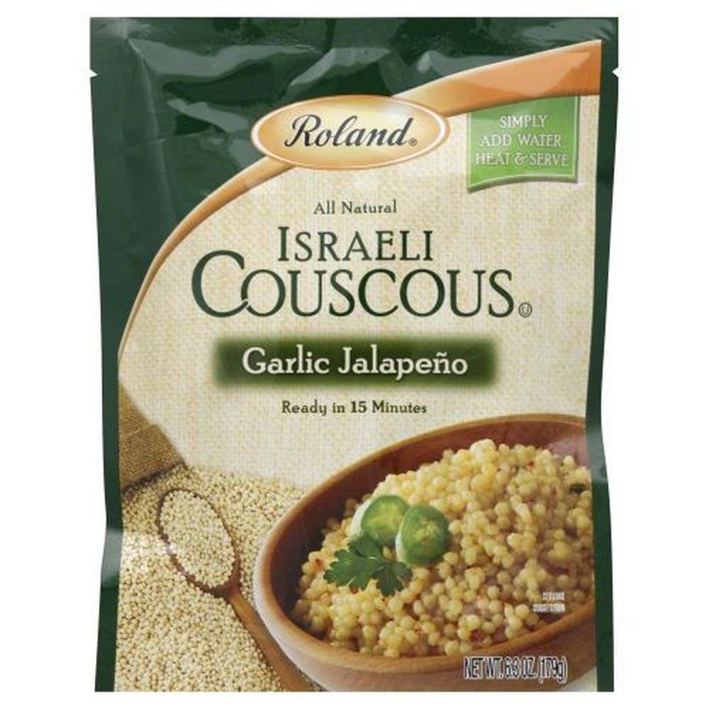 Roland Garlic and Jalapeno Israel Couscous, 6.3 Ounce -- 6 per case