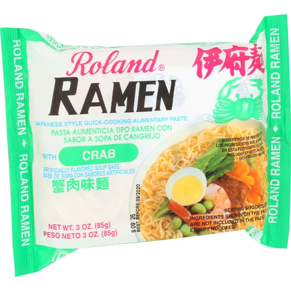 Roland Crab Flavor Ramen, 3.05 Ounce -- 30 per case