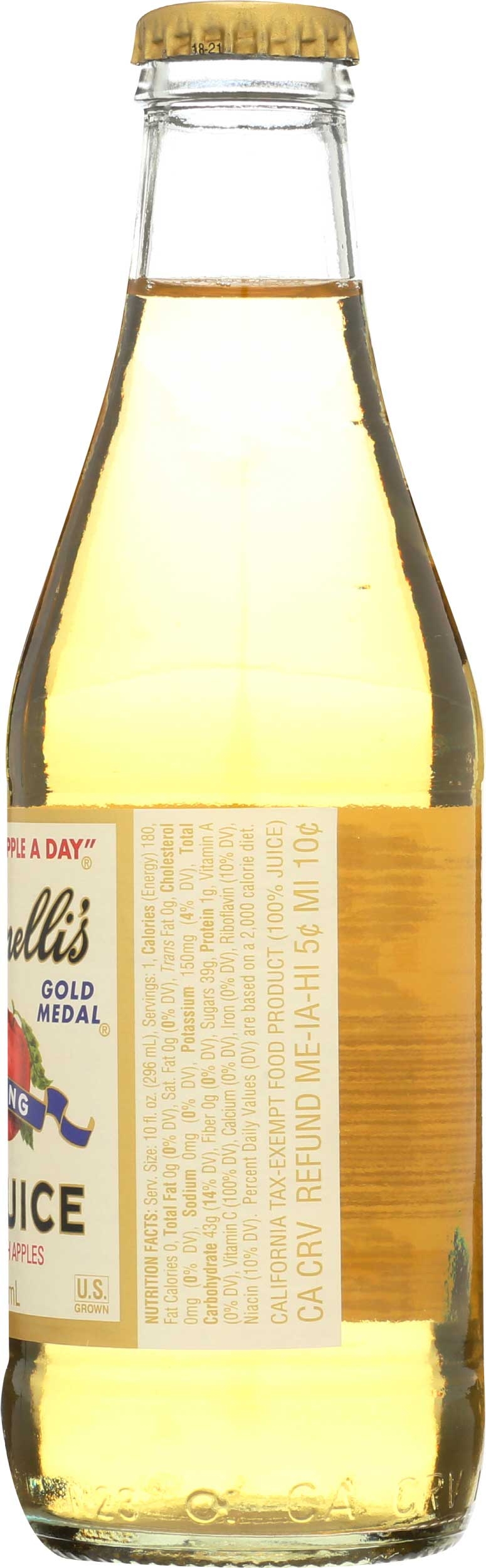 Martinelli Apple Sparkling Juice, 10 Fluid Ounce -- 12 per case