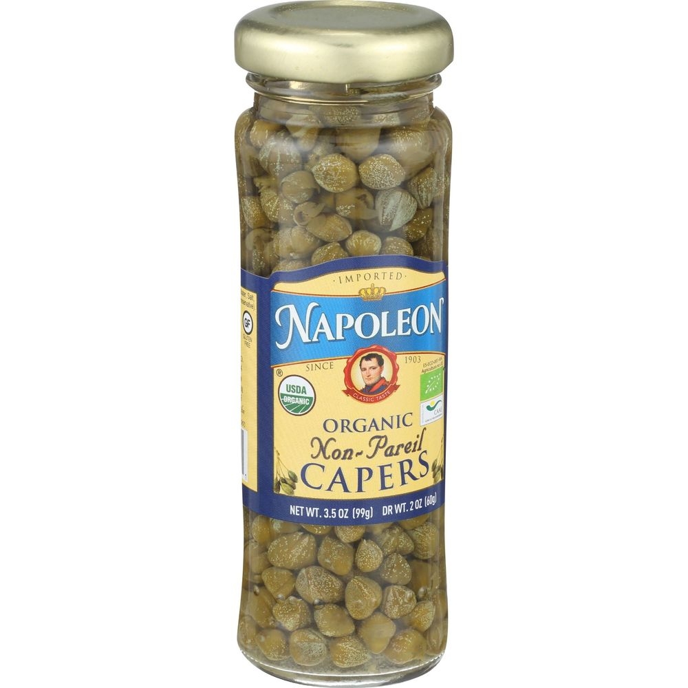 Napoleon Organic Non Pareil Capers, 3.5 Ounce -- 12 per case