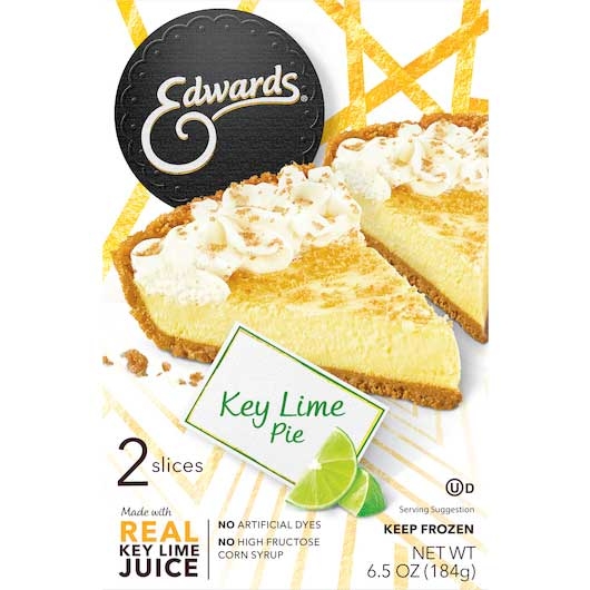 Edwards Key Lime Single Pie, 6.5 Ounce - 2 per pack -- 12 packs per case.