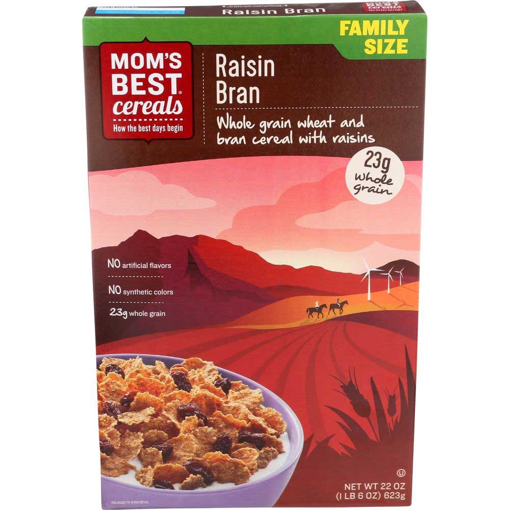 Moms Best Raisin Bran Cereal, 22 Ounce -- 10 per case
