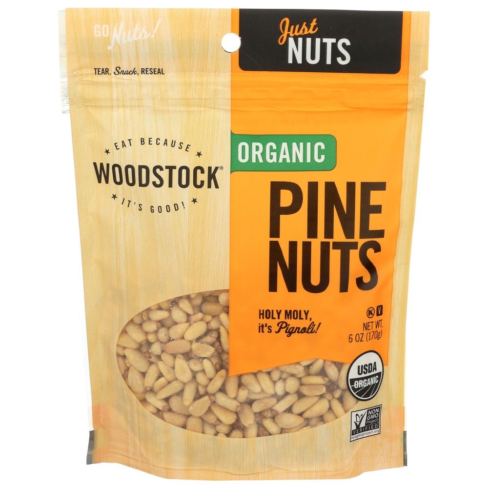 Woodstock Organic Pine Nuts, 6 Ounce -- 8 per case