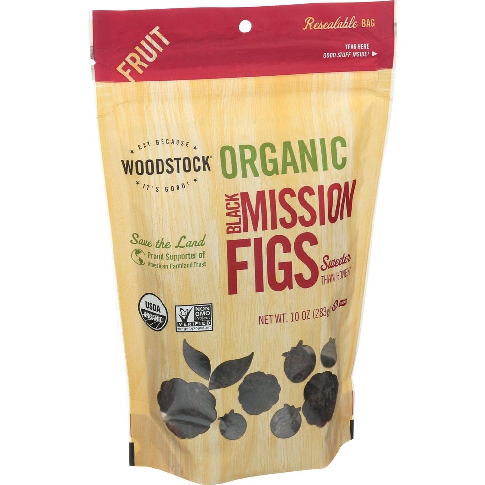 Woodstock Organic Unsweetened Black Mission Figs, 10 Ounce -- 8 per case