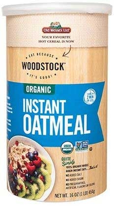 Woodstock 100 Percent Organic Instant Oatmeal Cereal, 16 Ounce -- 12 per case