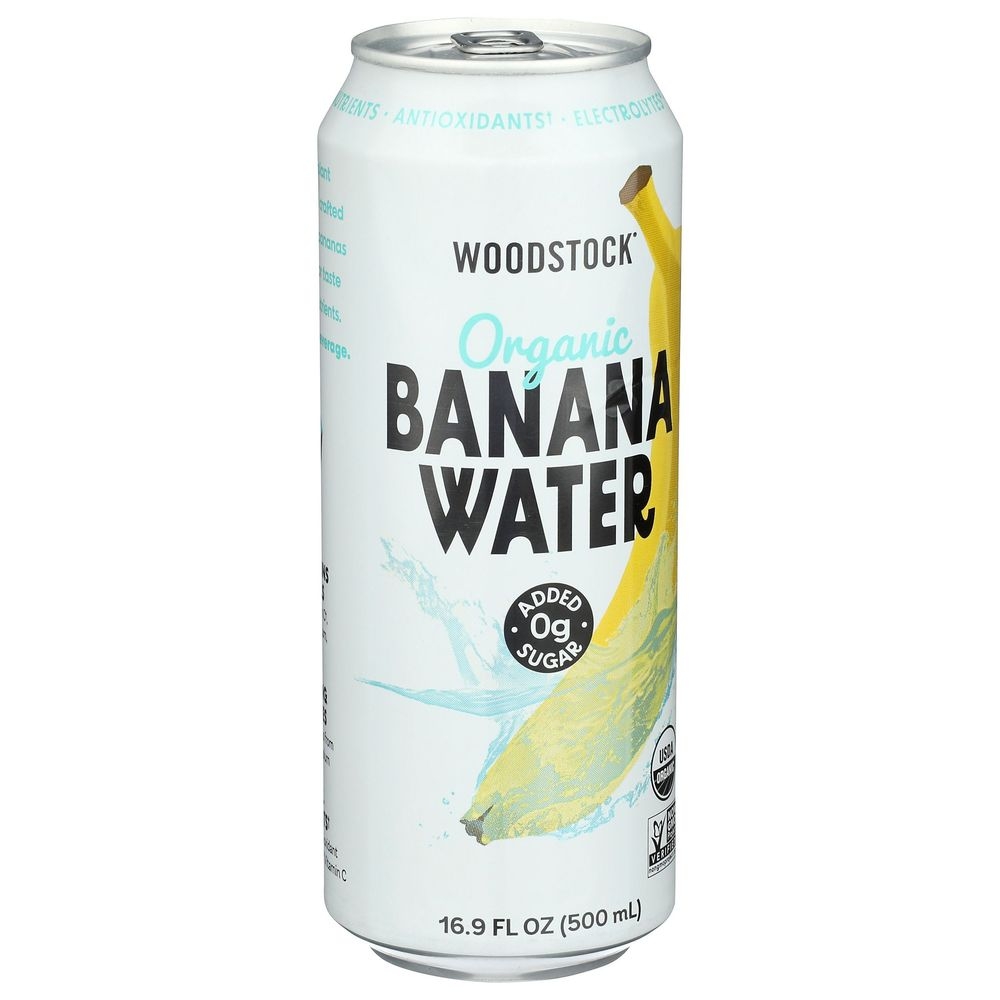 Woodstock Organic Banana Still Water, 16.9 Fluid Ounce -- 12 per case