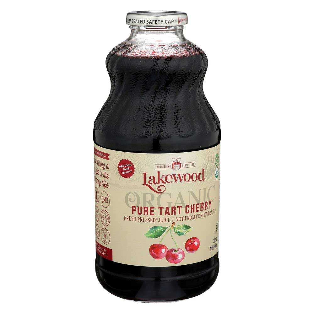 Lakewood Organic Pure Tart Cherry Juice, 32 Fluid Ounce -- 6 per case
