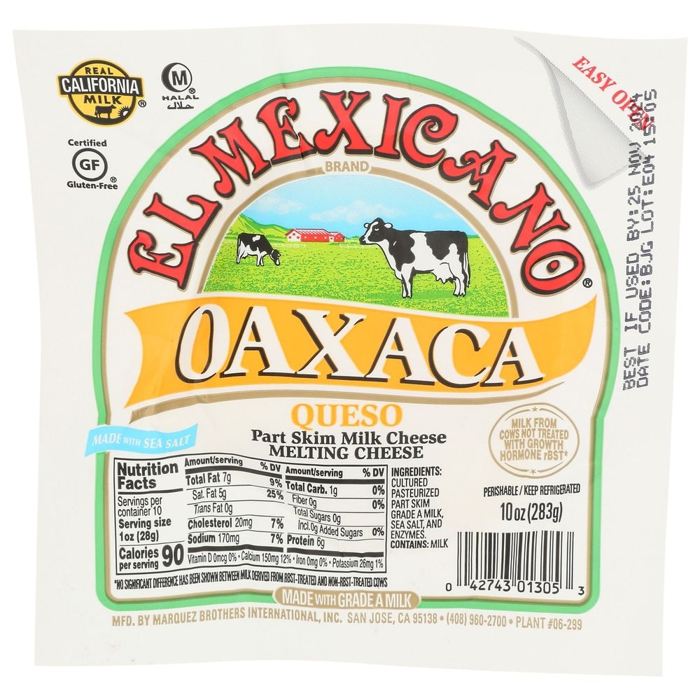 El Mexicano Queso Oaxaca Cheese, 10 Ounce -- 12 per case