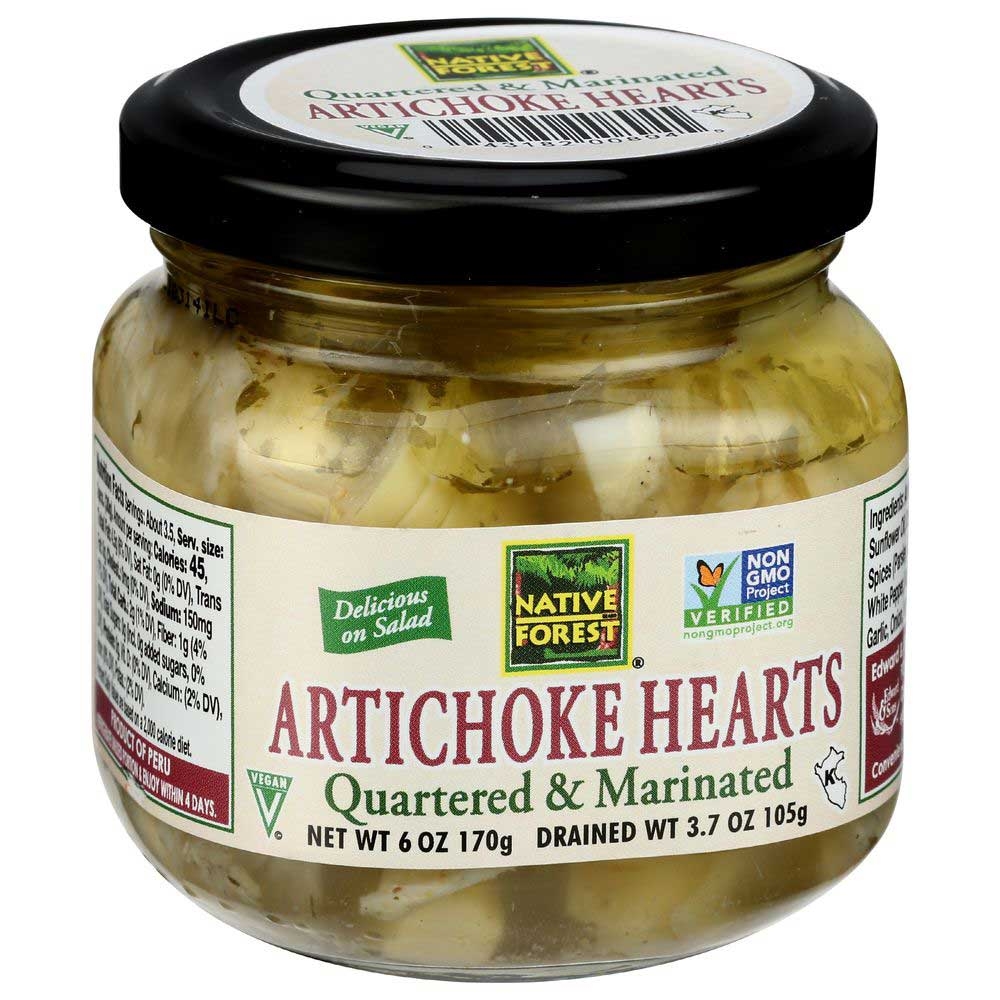 Native Forest Marinated Artichoke Hearts, 6.5 Ounce -- 6 per case.