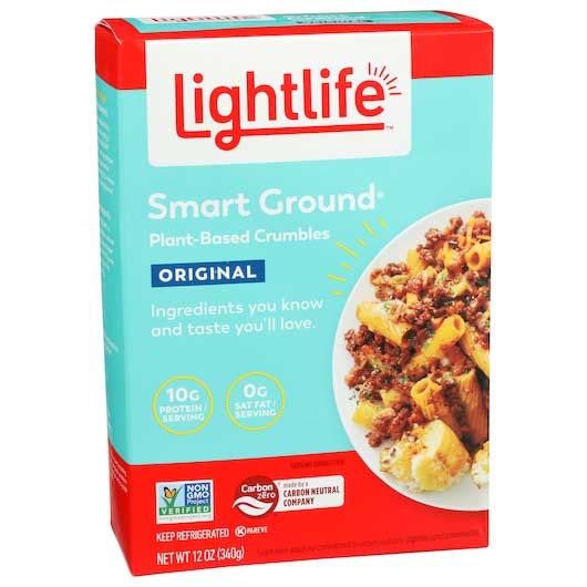 Lightlife Smart Ground Meatless Original Crumbles, 12 Ounce -- 8 per case