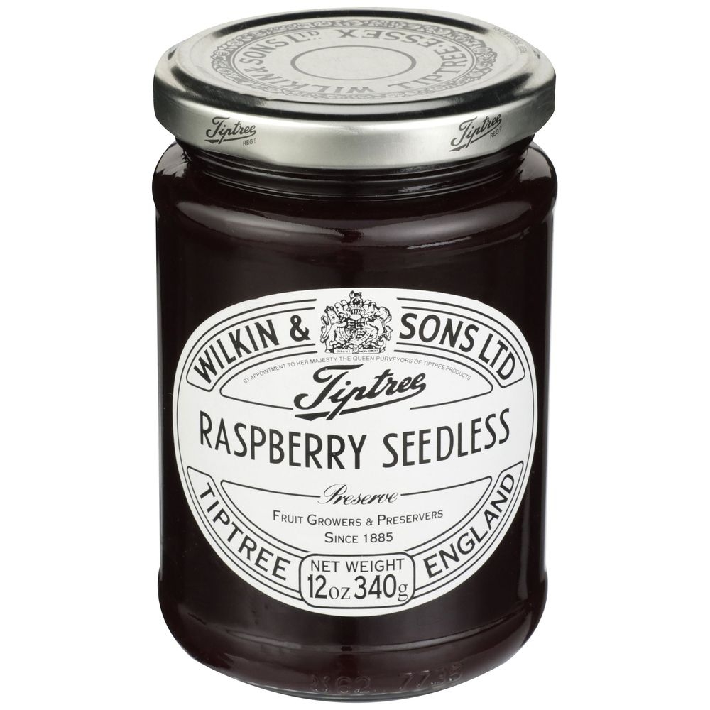 Tiptree Seedless Raspberry Preserves, 12 Ounce Jar -- 6 per case