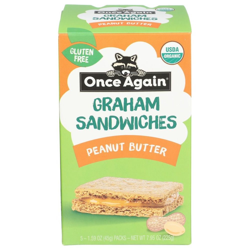 Once Again Peanut Butter Graham Sandwiches, 7.95 Ounce -- 6 per case