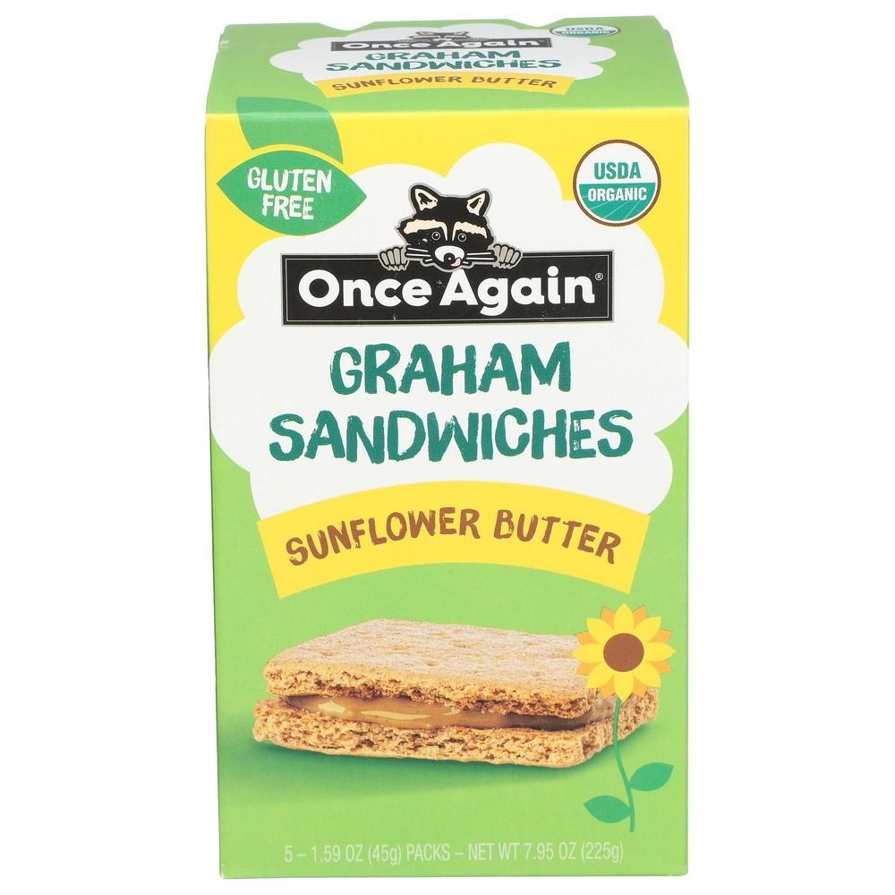 Once Again Sunflower Butter Graham Sandwiches, 7.95 Ounce -- 6 per case