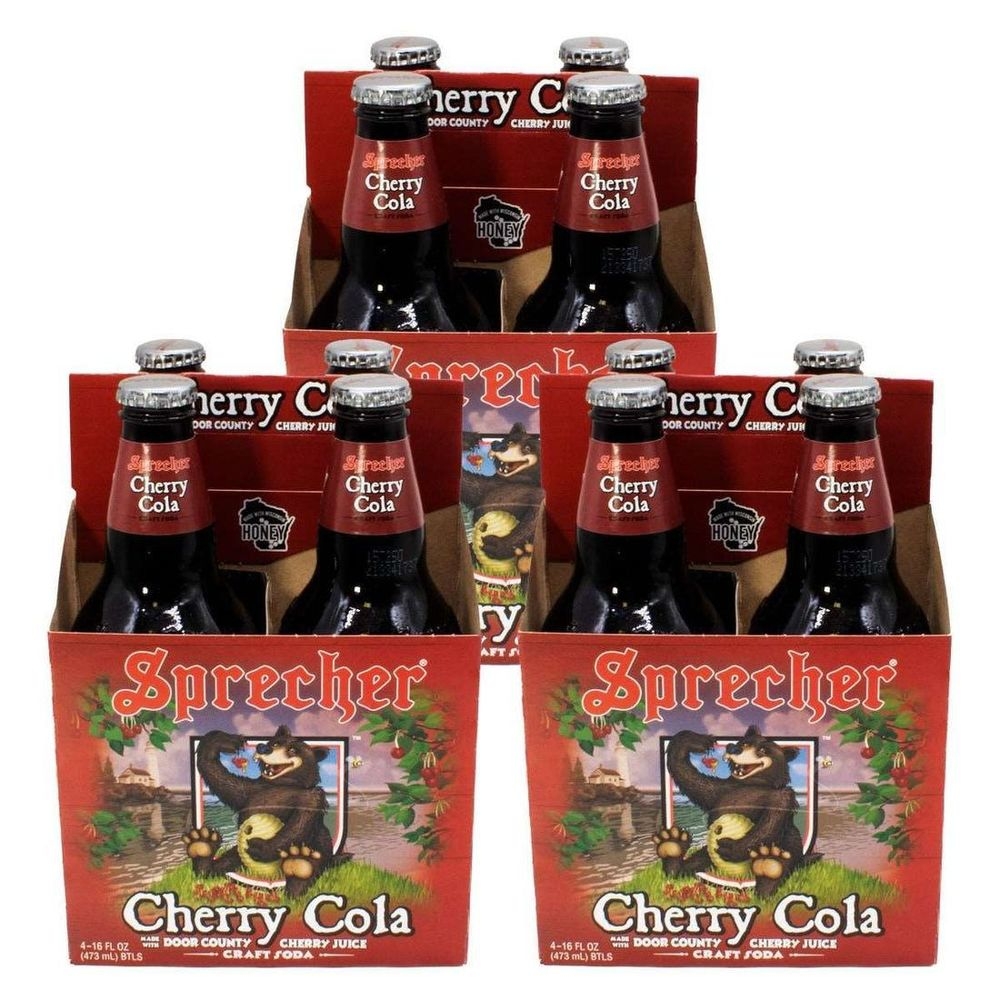 Sprecher Cherry Cola Soda, 64 Fluid Ounce -- 6 per case