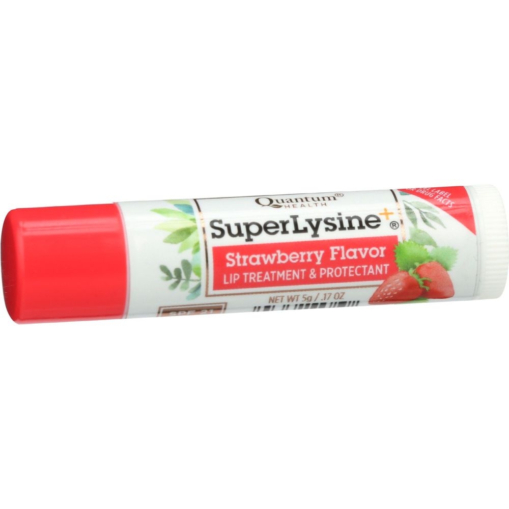 Quantum ColdStick Super Lysine Plus Strawberry Flavor Lip Treatment, 0.25 Ounce -- 18 per case