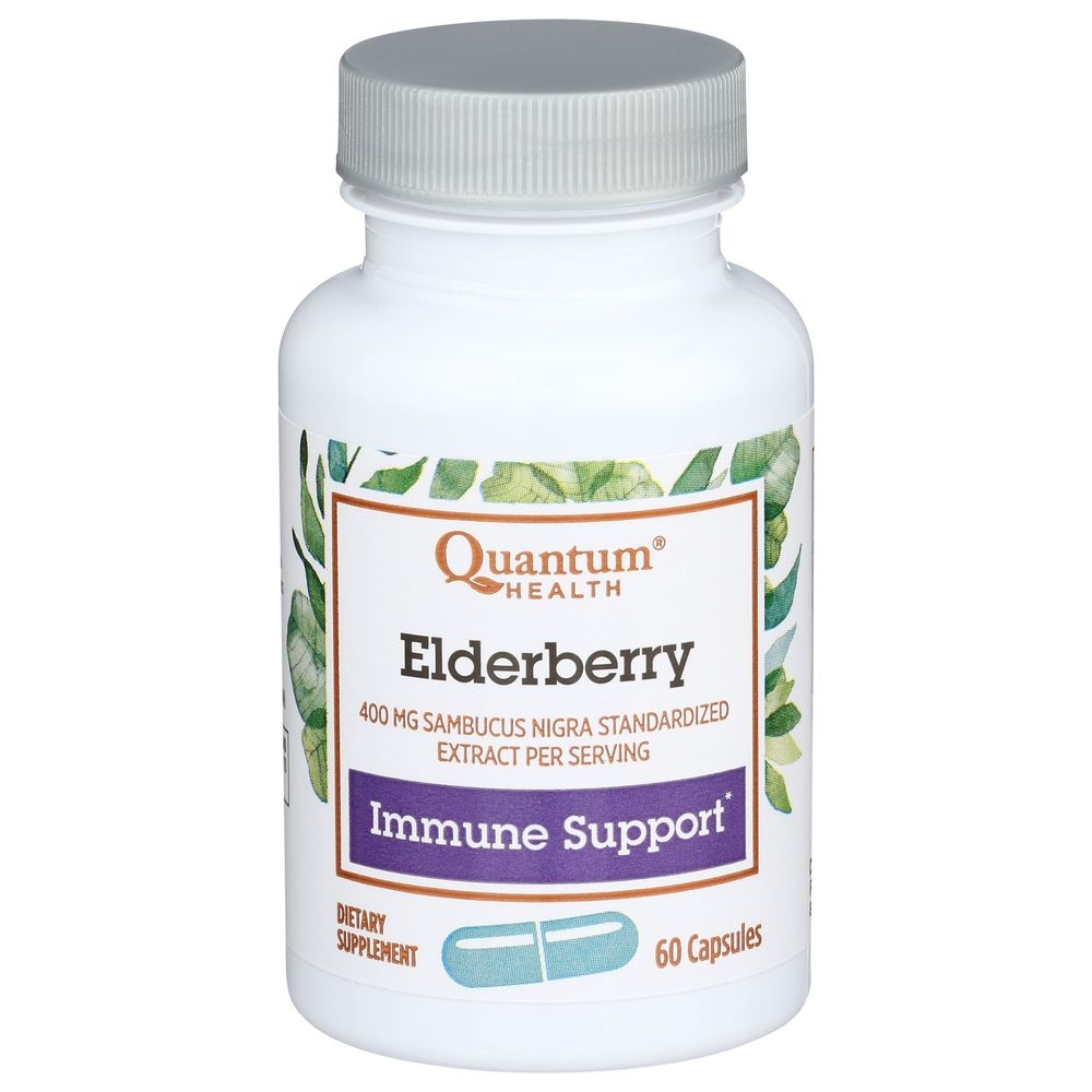 Quantum Elderberry Immune Defense Extract Capsules, 60 count -- 3 per case