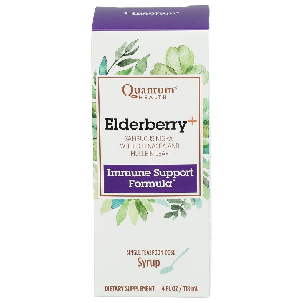 Quantum Elderberry Immune Support Formula Syrup, 4 Ounce