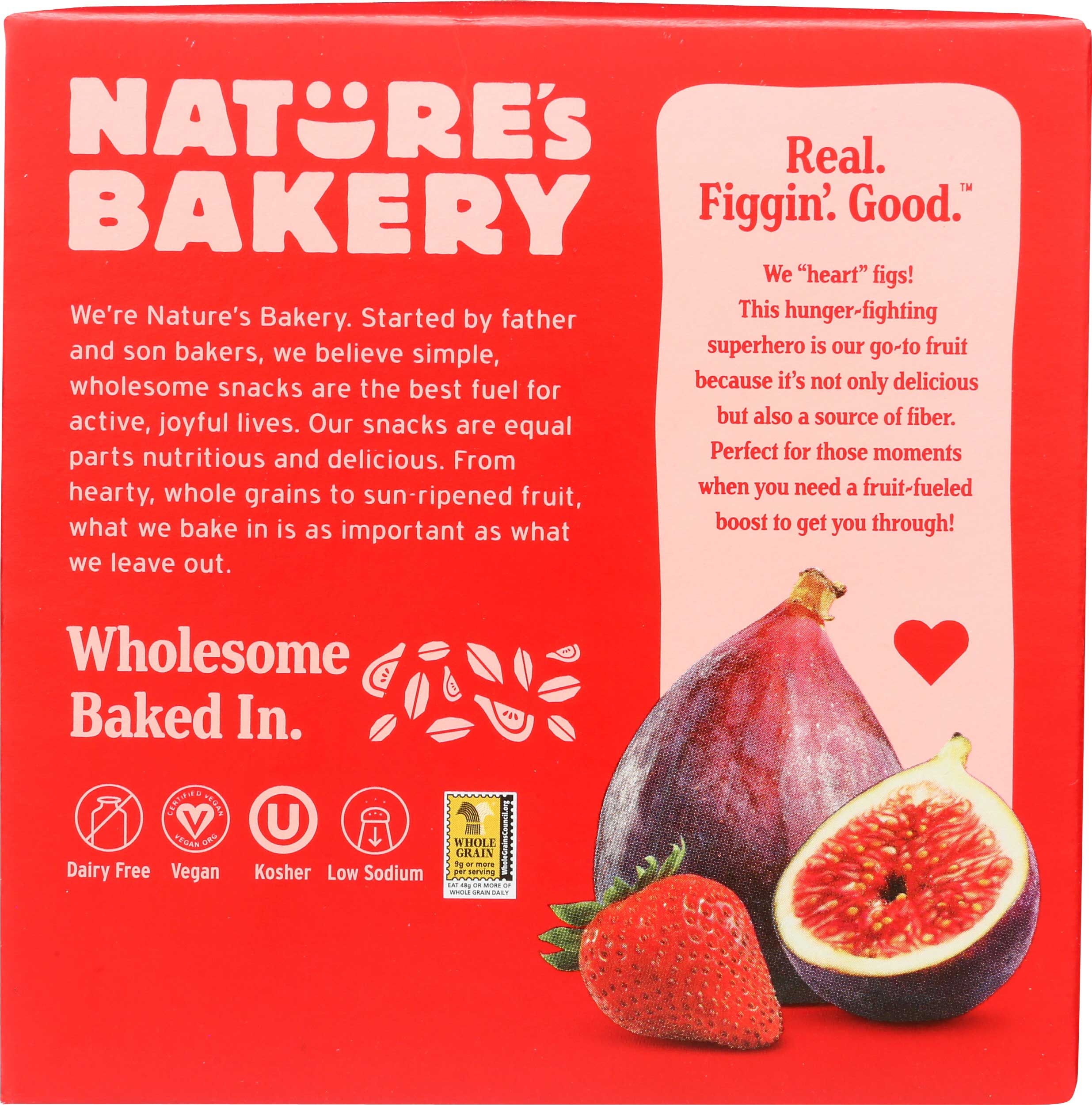 Natures Bakery Strawberry Stone Ground Whole Wheat Fig Bar, 12 Ounce -- 6 per case