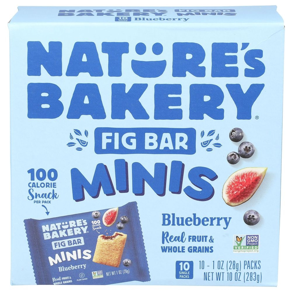 Natures Bakery Minis Blueberry Fig Bar, 10 Ounce -- 6 per case