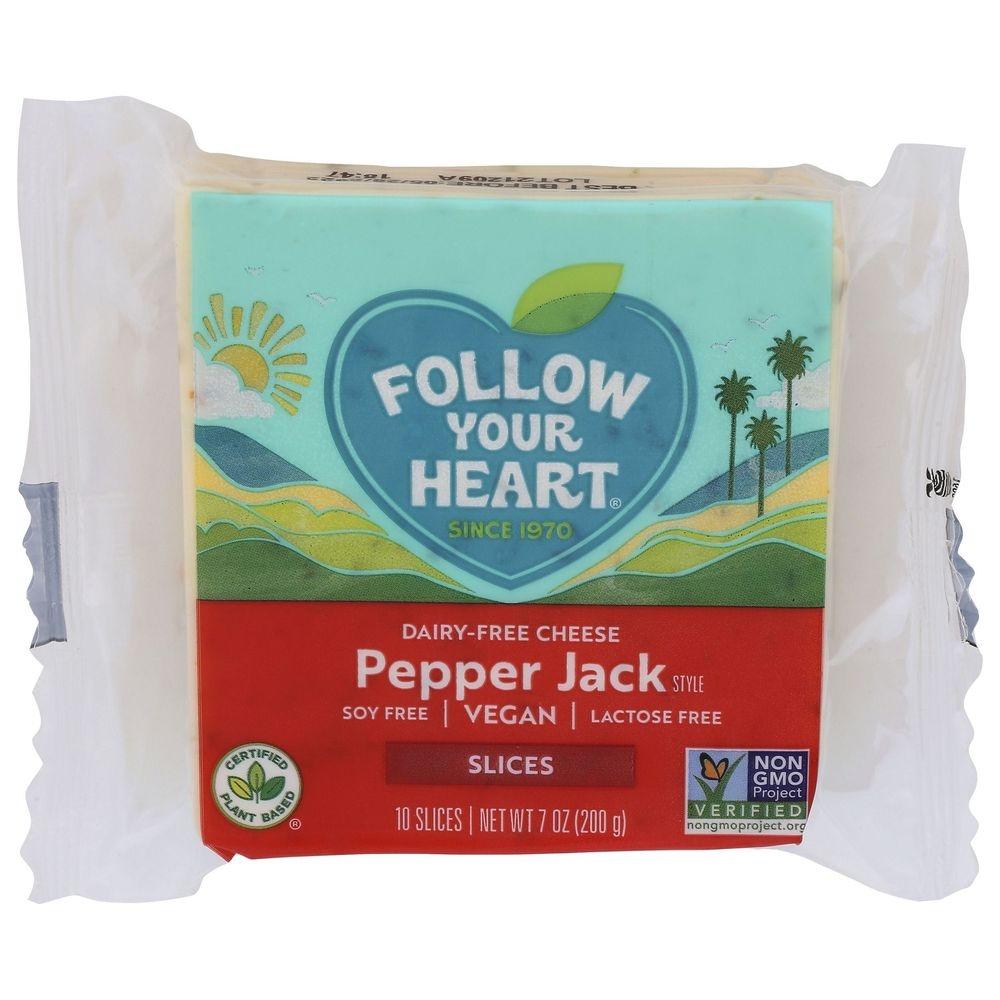 Follow Your Heart Dairy Free Pepper Jack Style Slice, 7 Ounce -- 11 per case