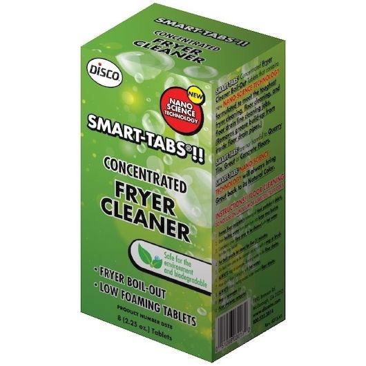 Disco Smart Tab Concentrated Fryer Cleaner, 8 count per pack -- 4 per case.