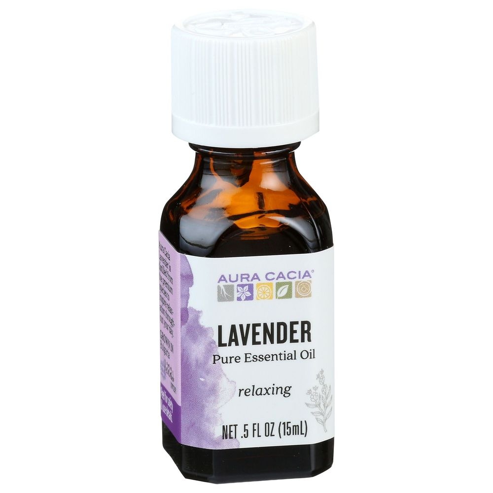 Aura Cacia Pure Lavender Essential Oil, 0.5 Ounce