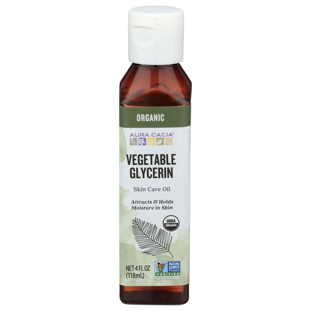 Aura Cacia Organic Vegetable Glycerin Skin Care Oil, 4 Ounce -- 3 per case