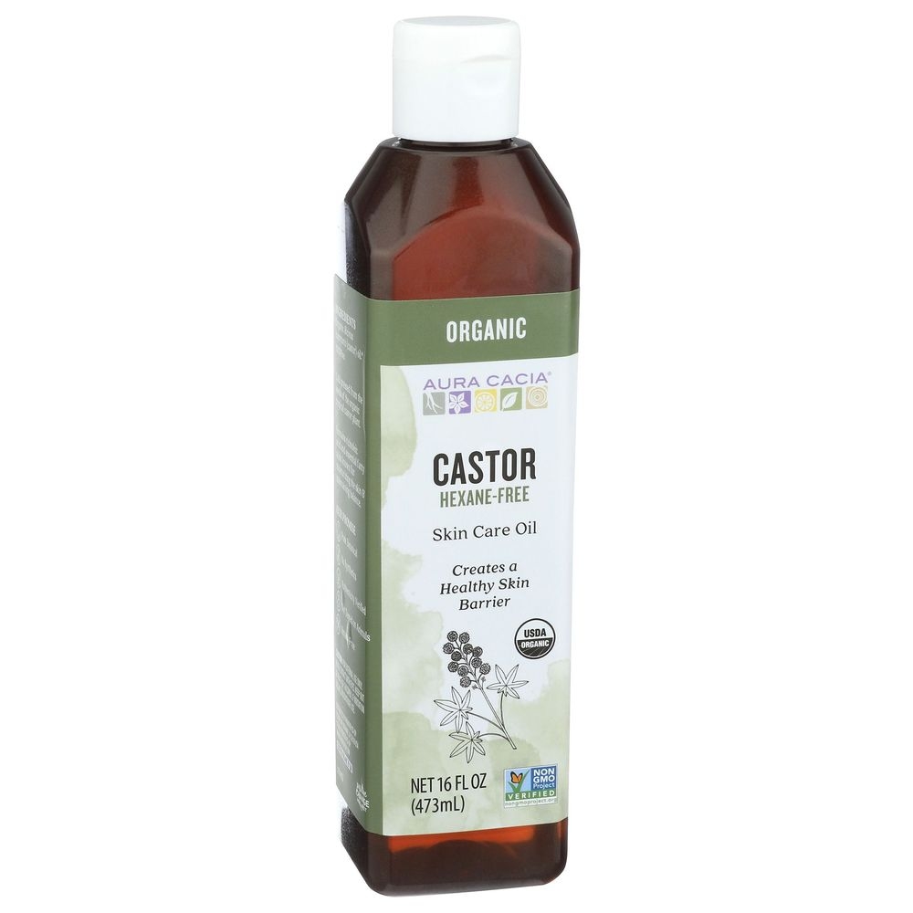 Aura Cacia Organic Castor Oil, 16 Ounce
