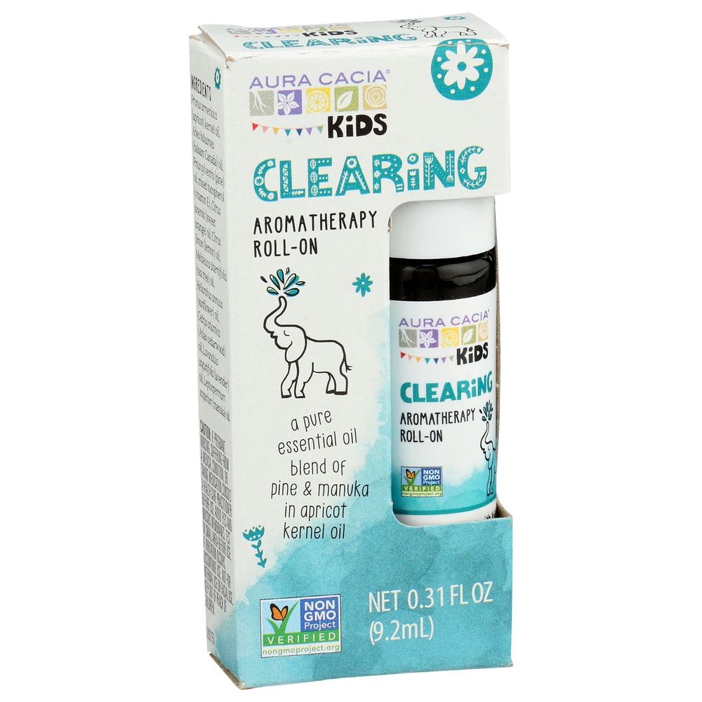 Aura Cacia Kids Clearing Aromatherapy Roll-On, 0.31 Fluid Ounce