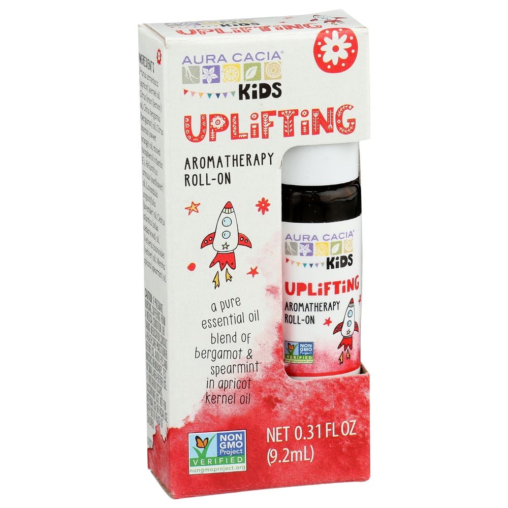 Aura Cacia Kids Uplifting Aromatherapy Roll-On, 0.31 Fluid Ounce
