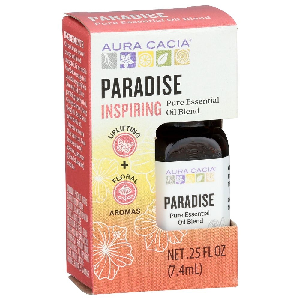 Aura Cacia Paradise Pure Essential Oil Blend, 0.25 Fluid Ounce