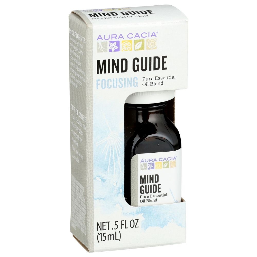 Aura Cacia Mind Guide Essential Oil Blend - Boxed, 0.25 Fluid Ounce