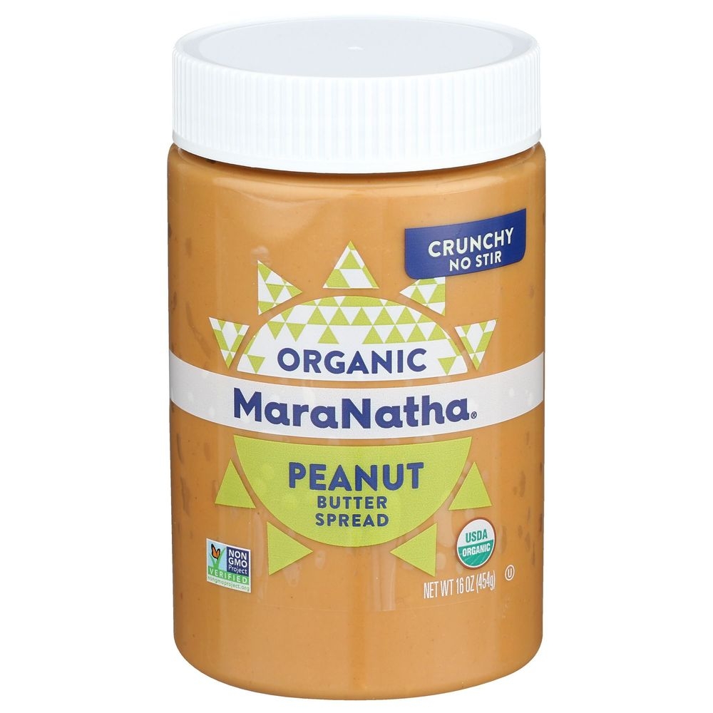MaraNatha Natural Organic No Stir Crunchy Peanut Butter, 16 Ounce -- 6 per case