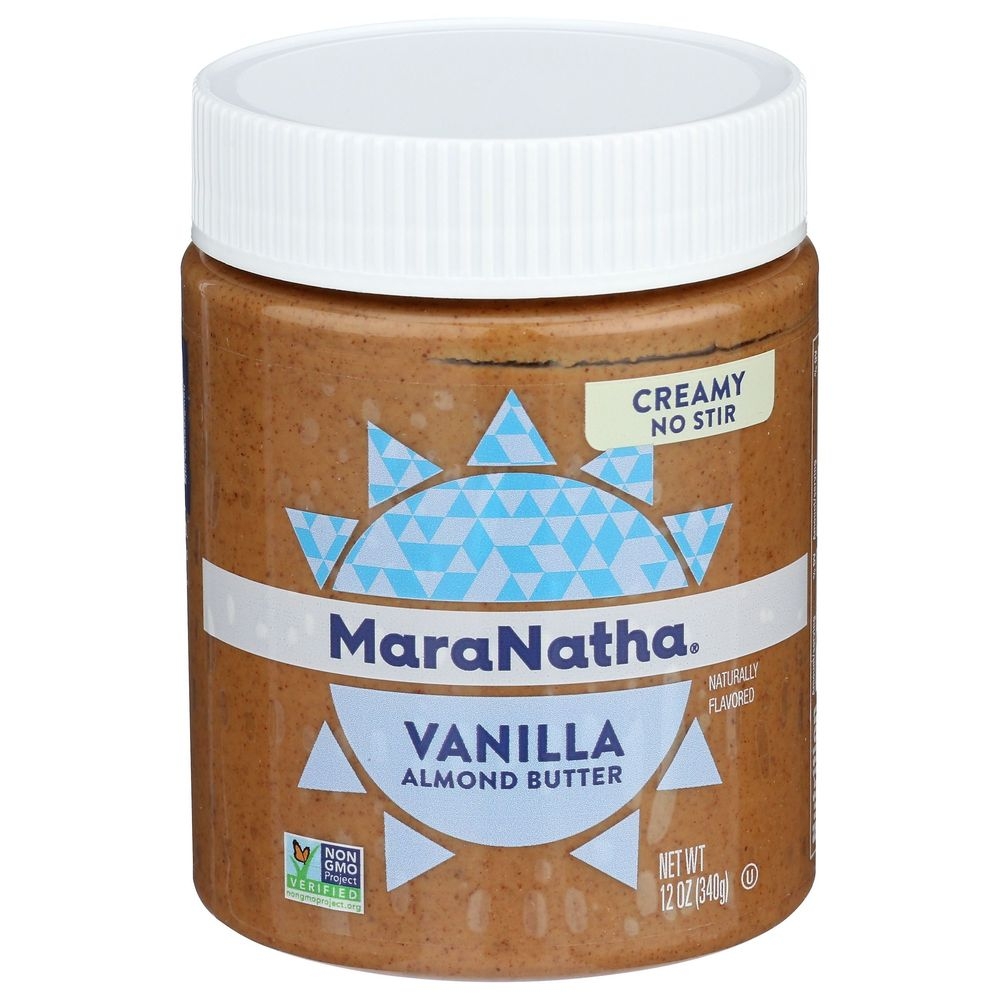 MaraNatha Vanilla Creamy No Stir Roasted Almond Butter, 12 Ounce -- 6 per case