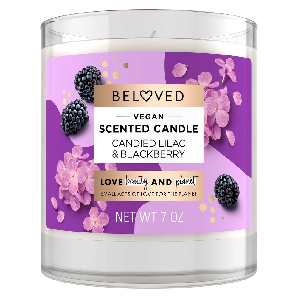 Love Beauty and Planet Candied Lilac and Blackberry Candle, 7 Ounce -- 6 per case