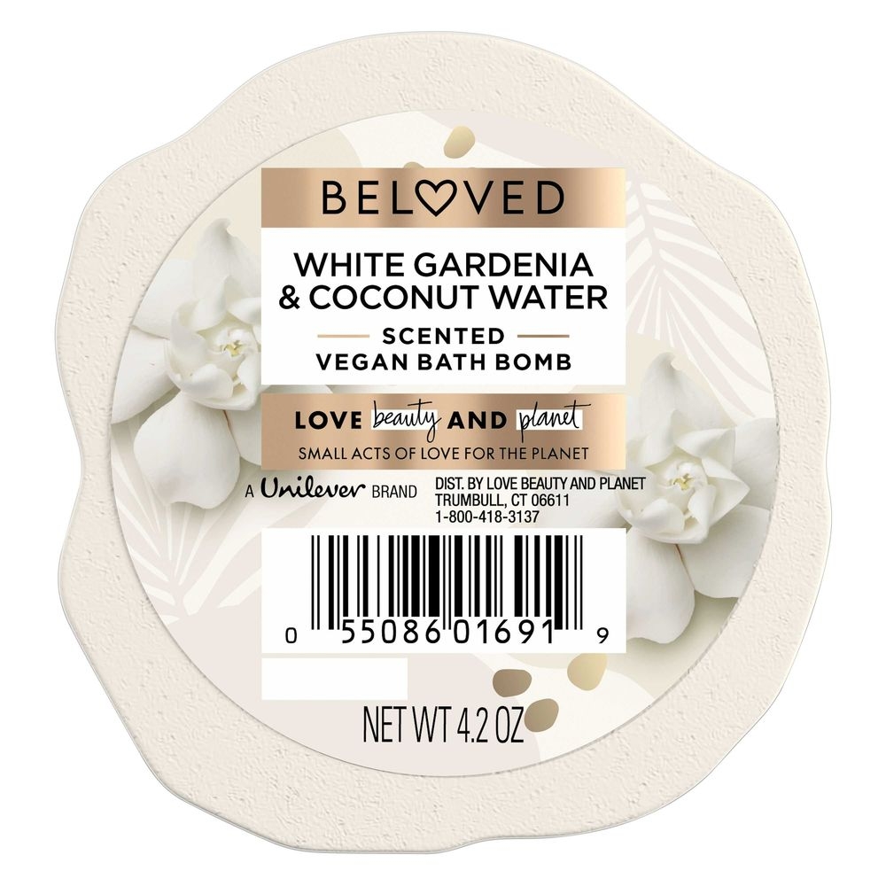 Love Beauty and Planet White Gardina and Coconut Water Bath Bomb, 4.2 Ounce -- 6 per case