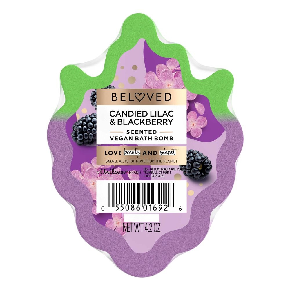 Love Beauty and Planet Candied Lilac and Blackberry Bath Bomb, 4.2 Ounce -- 6 per case