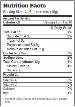 Dare Original Water Cracker, 4.4 Ounce -- 12 per case