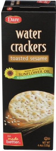 Dare Toasted Sesame Water Cracker, 4.4 Ounce -- 12 per case