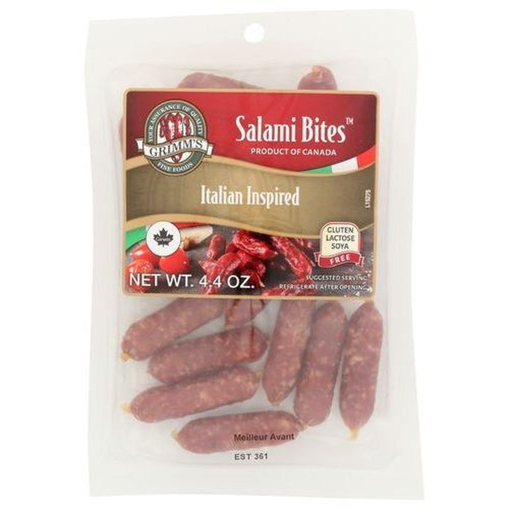 Grimms Italian Inspired Salami Bites, 4.4 Ounce -- 18 per case