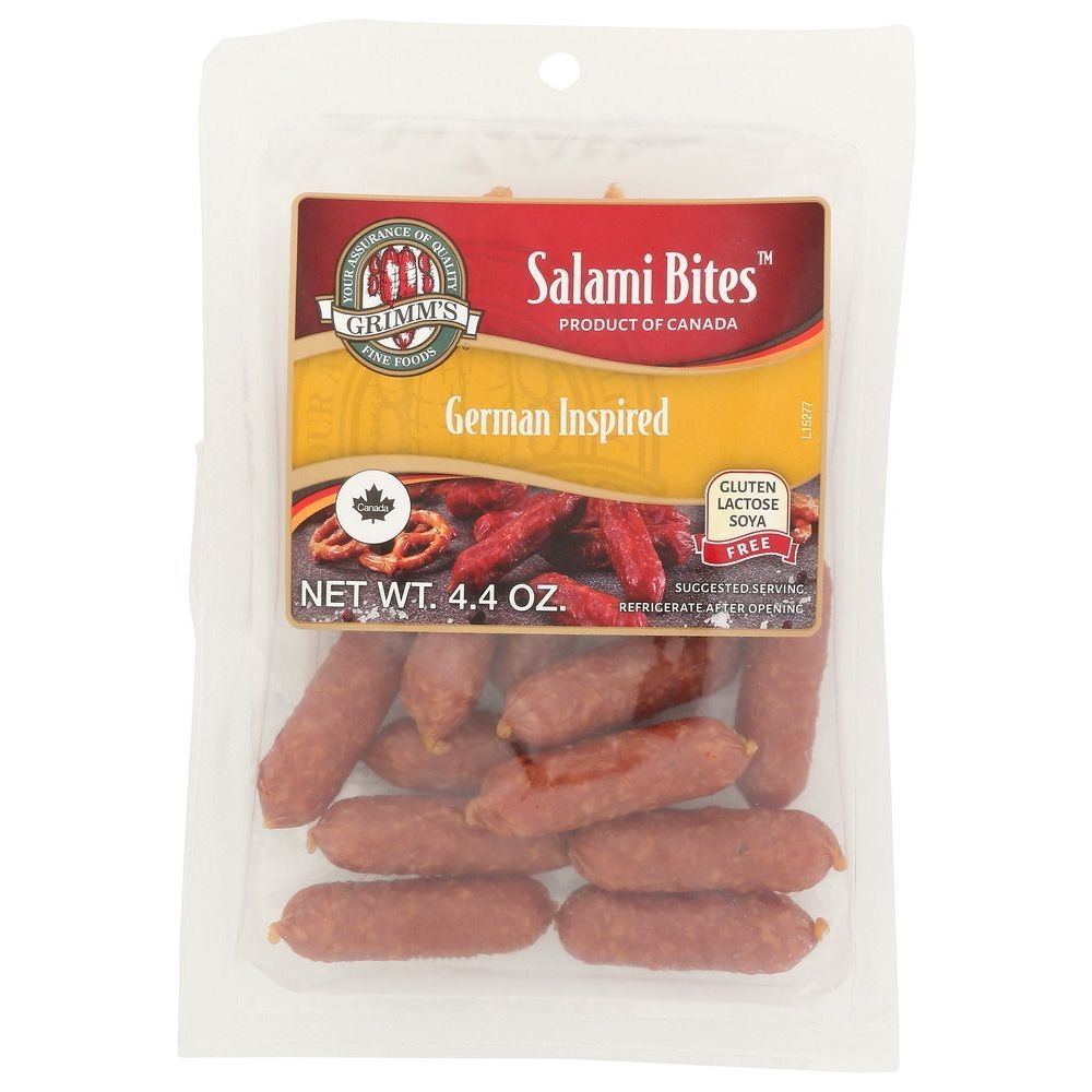 Grimms German Inspired Salami Bites, 4.4 Ounce -- 18 per case