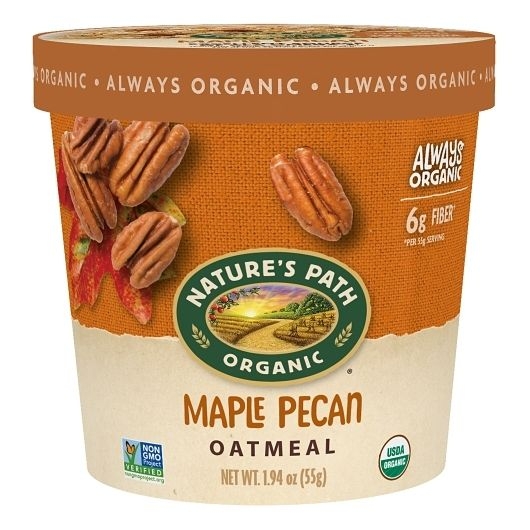 Natures Path Maple Pecan Oatmeal Cup, 1.94 Ounce -- 12 per case.