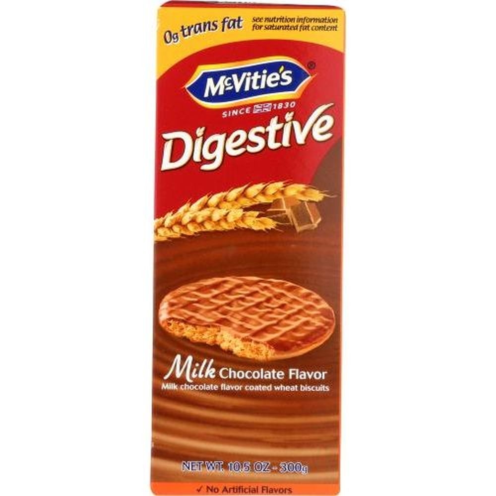Mcvities Digestives Milk Chocolate Flavor Wheat Biscuits, 10.5 Ounce -- 12 per case