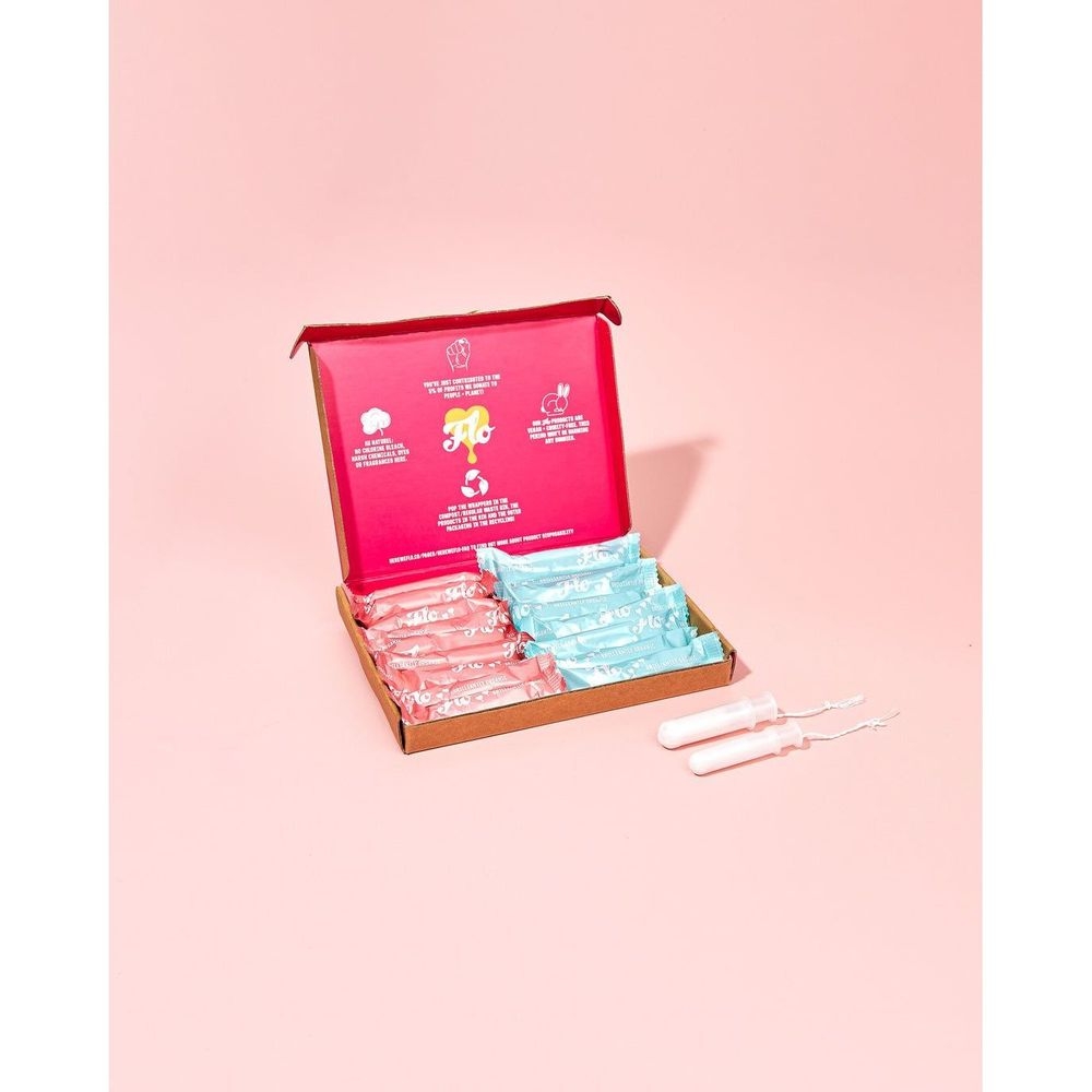 Flo Eco Applicator Tampons, 14 count -- 12 per case