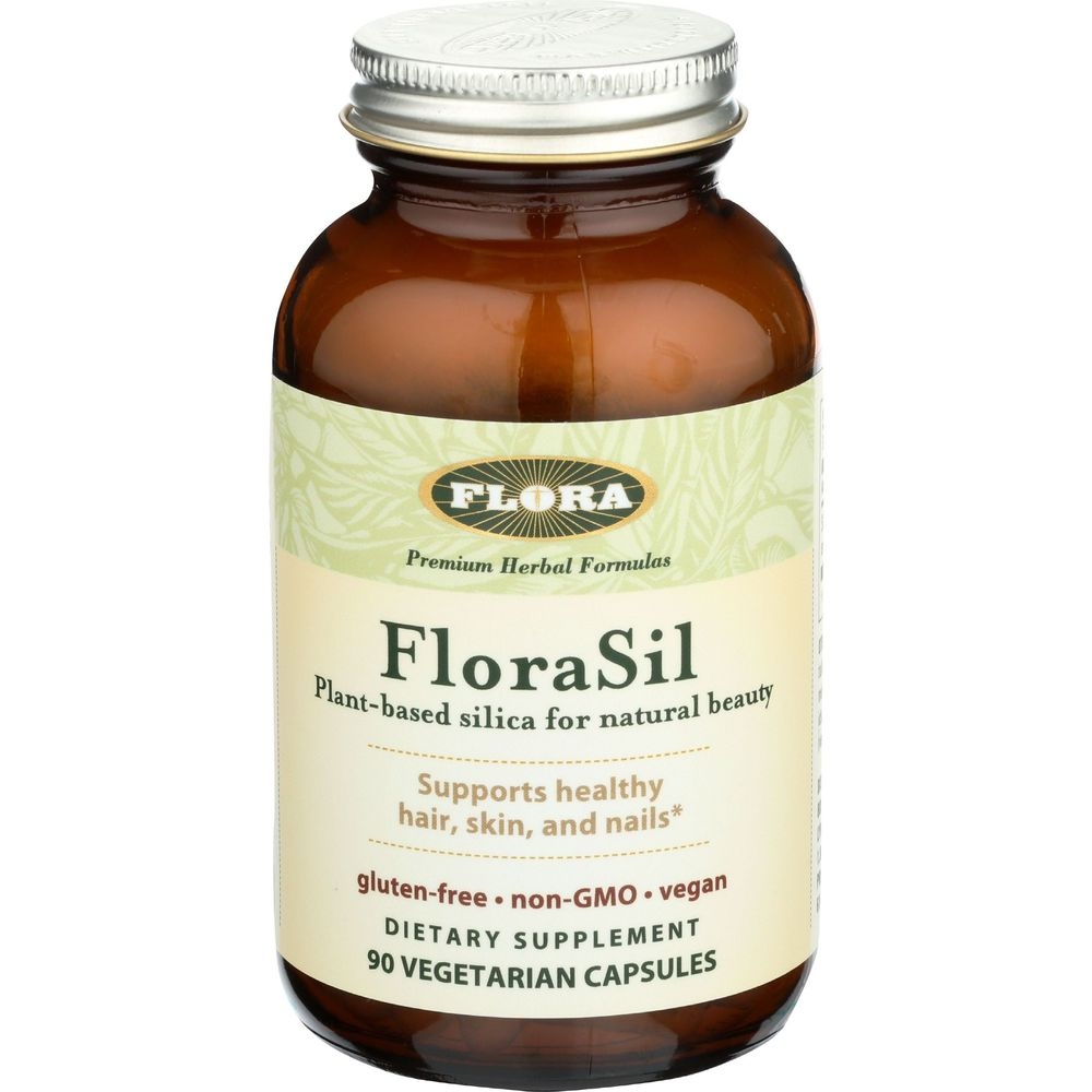 Flora FloraSil Hair Skin Nails Vegetarian Capsules, 90 count