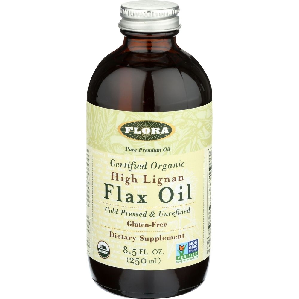 Flora Organic High Lignan Flax Oil, 8.5 Fluid Ounce